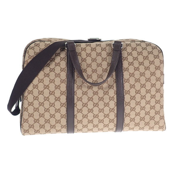 Authentic Gucci GG Canvas Boston Duffle Bag - Picture 2 of 11